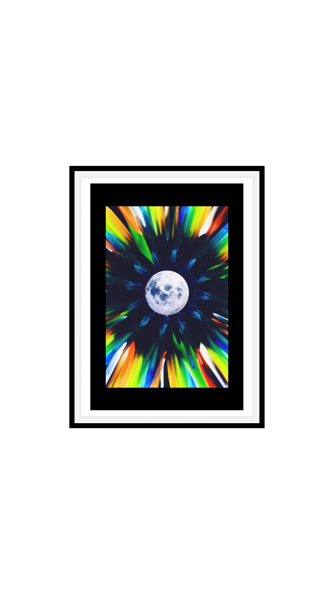 Modifiche astratte della luna piena