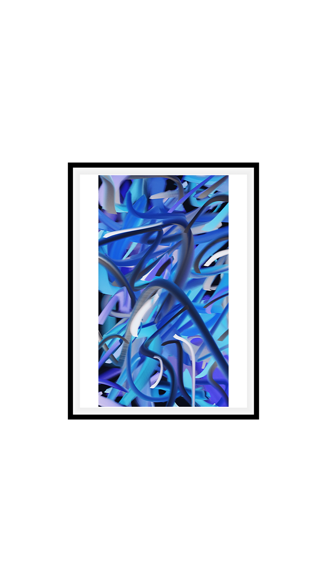 Movimento astratto blu •2