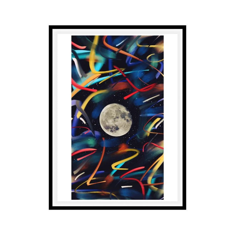 Movimento astratto Luna di distanza