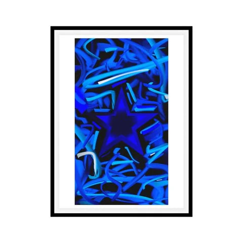 Concetto astratto Stella Blu 2