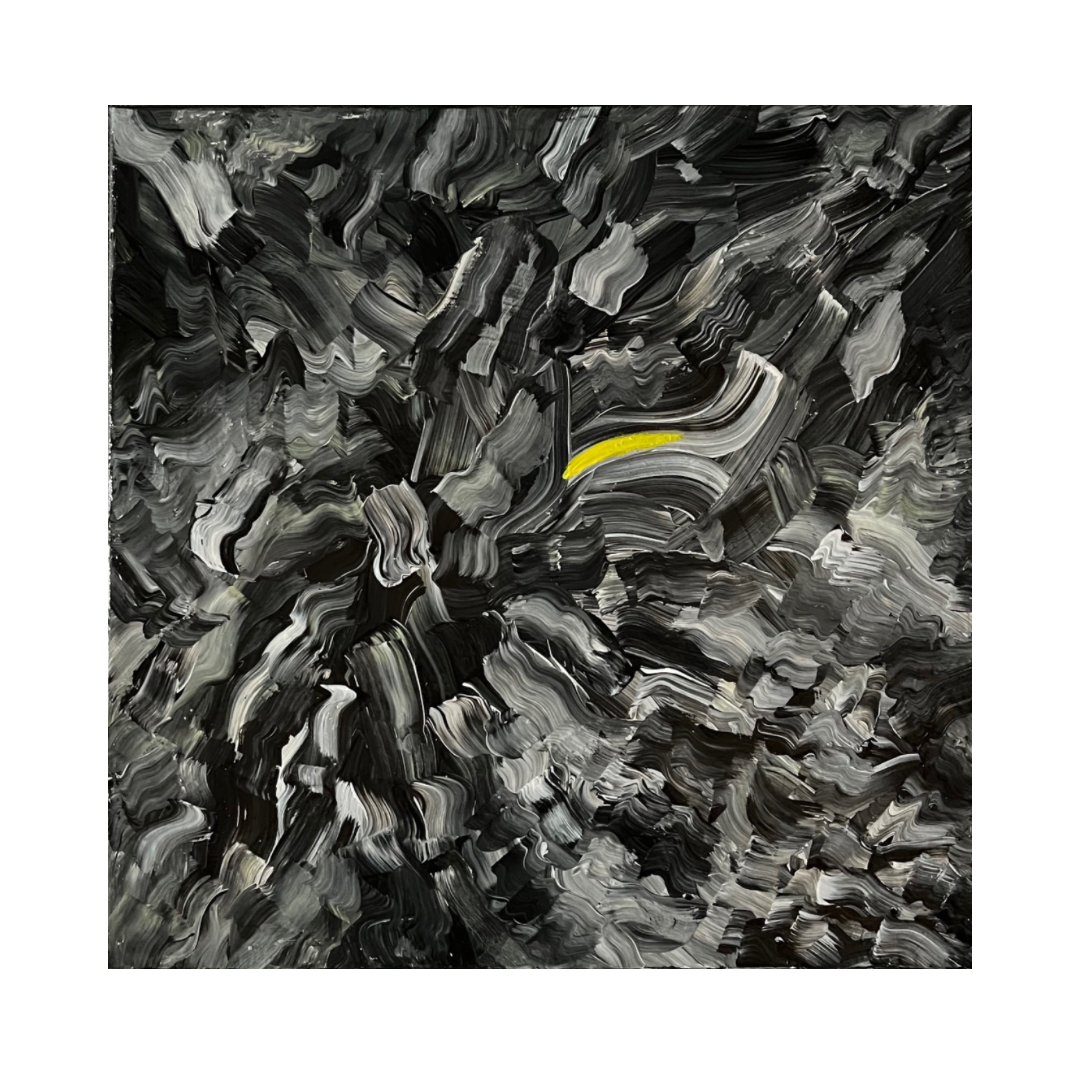 Abstract Original Painting “The End”