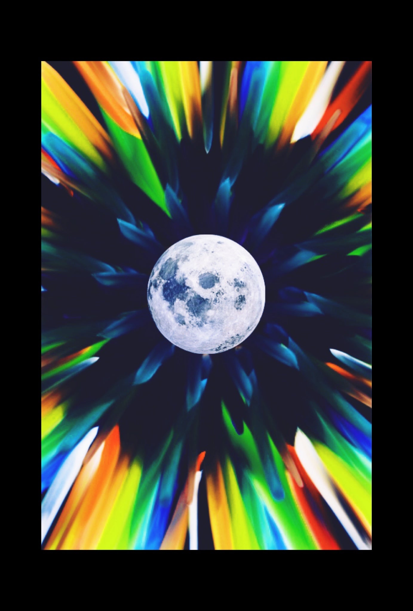 Modifiche astratte della luna piena