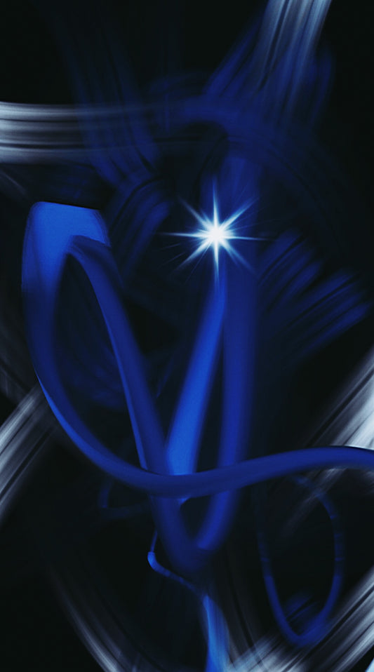 Cometa astratta della miniera