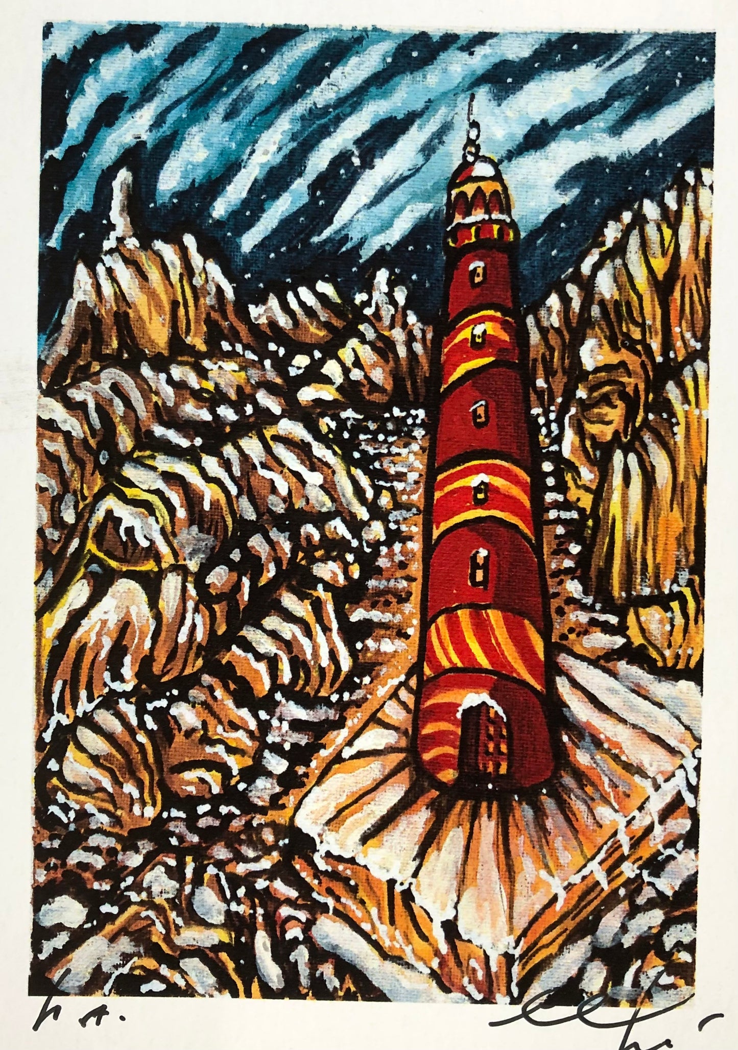 Visione Il faro perduto tra le montagne