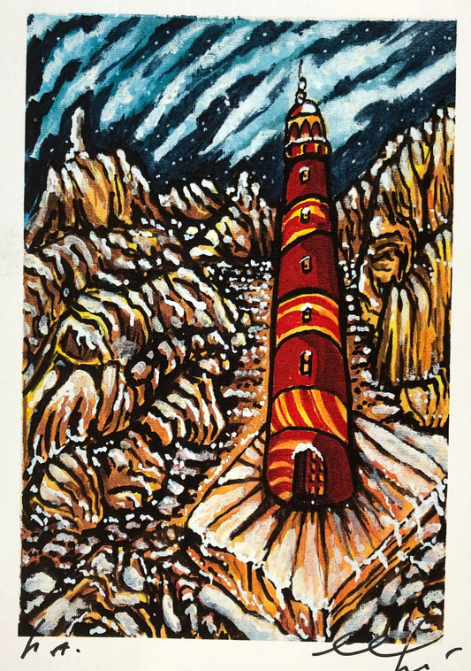 Visione Il faro perduto tra le montagne