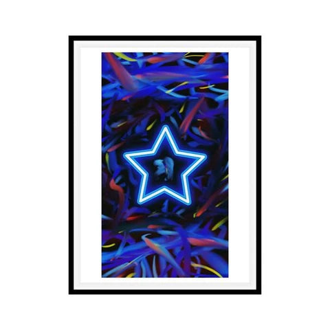 Concetto astratto Movimento Star Blu 1
