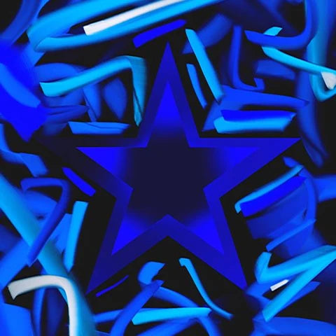 Concetto astratto Stella Blu 2