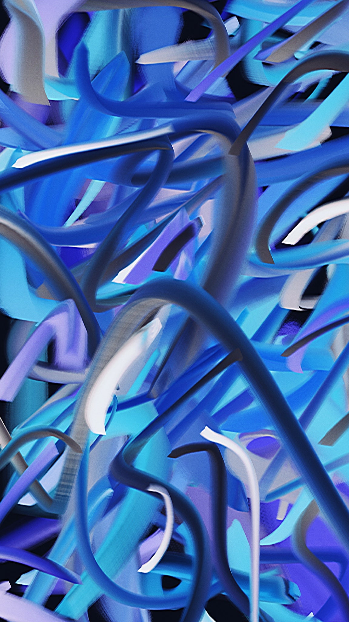 Movimento astratto blu •2